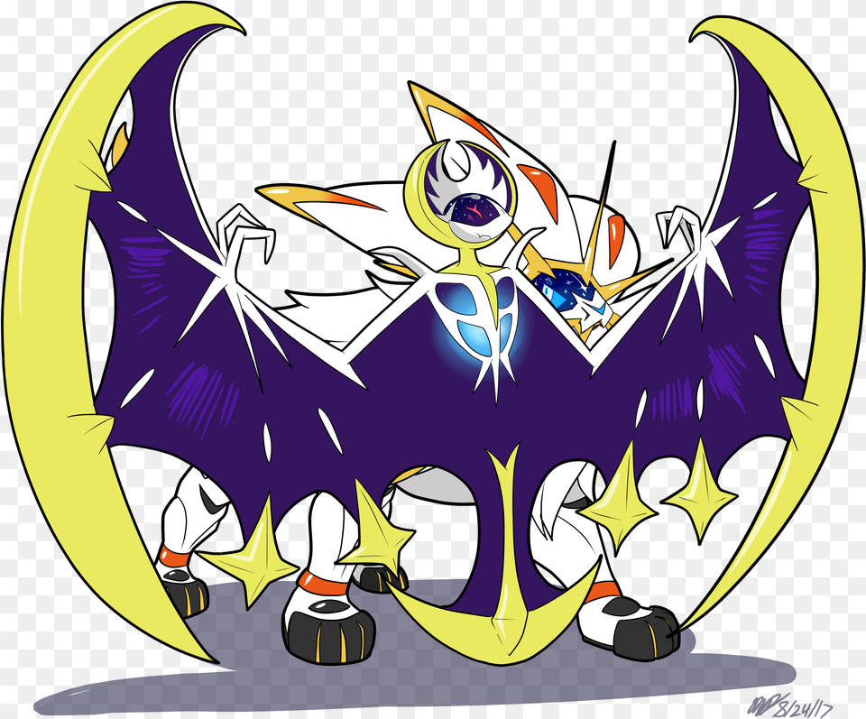 Hey Look A Solar Eclipse Lunala And Solgaleo, Animal, Fish, Sea Life, Shark Png