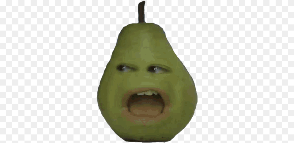 Hey Pear Scared Gif Annoying Orange Pear Screaming, Food, Fruit, Plant, Produce Free Transparent Png