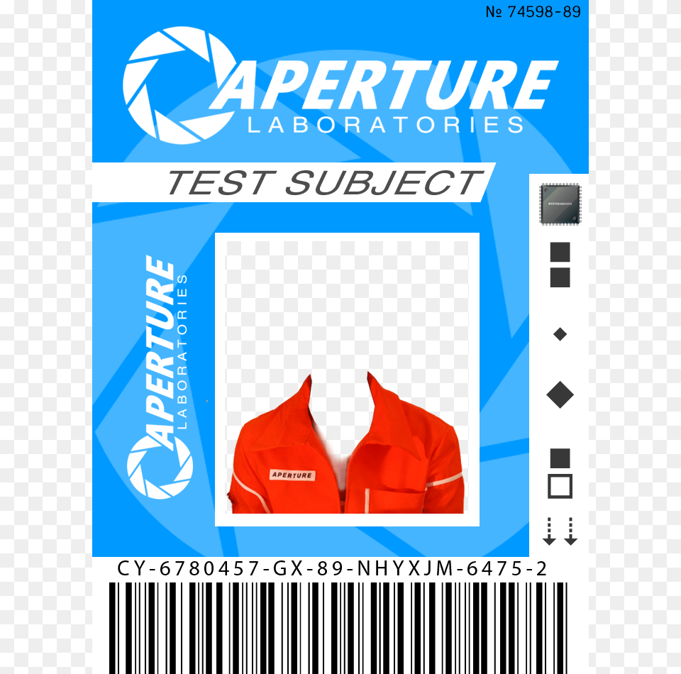 Hey Reddit I Present 39make Your Own Portal 2 Aperture Aperture Science Test Subject, Paper, Text, Adult, Male Free Png Download