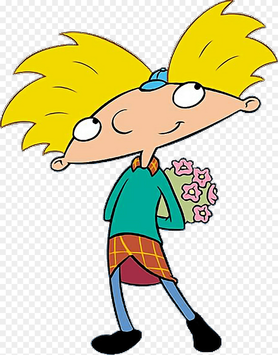 Heyarnold Arnold Caricaturas Flowers Cabezadebalon, Cartoon, Person, Face, Head Free Transparent Png