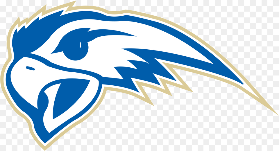 Hfc Blue And White Hawk Logo Henry Ford Community College, Animal, Fish, Sea Life, Shark Free Png