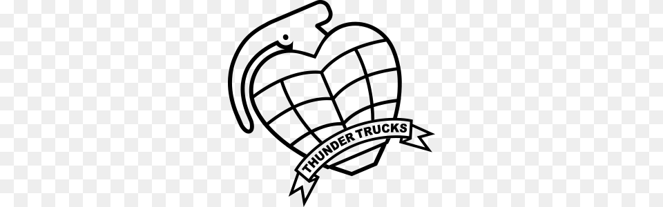 Hi Hollow Team Matte Thunder Trucks Titus, Silhouette, Gray Free Png Download