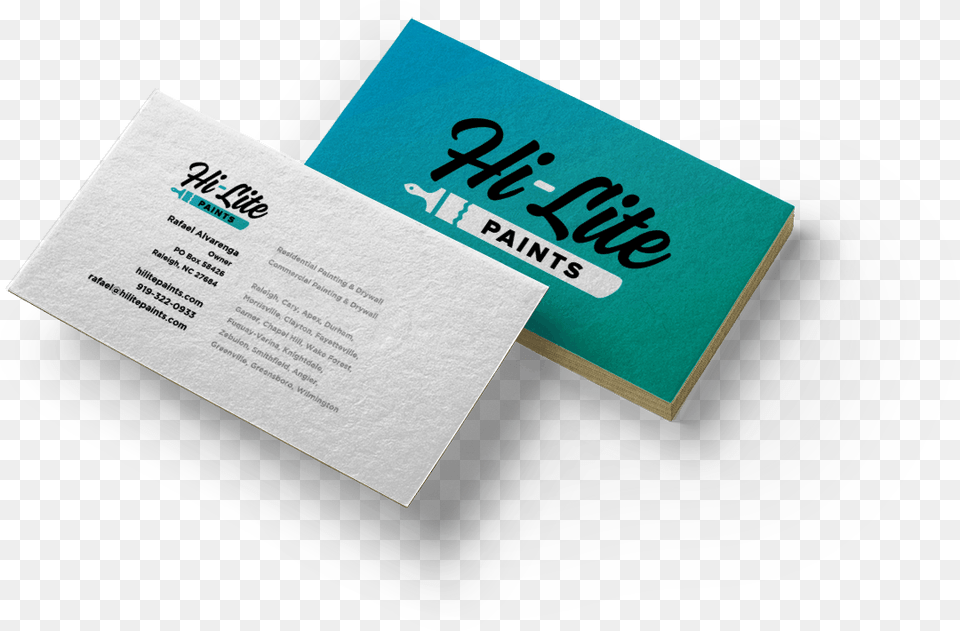 Hi Lite Paints Business Card Mockup Credit Card, Paper, Text, Business Card Free Png