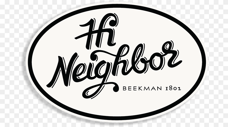 Hi Neighbor Car Decal Calligraphy, Text, Oval, Handwriting, Disk Free Png