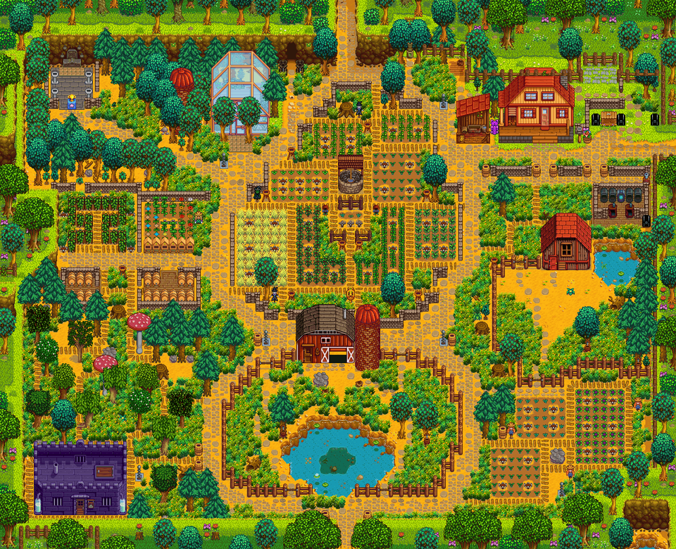 Hi Stardew Valley Forager Farm Plan, Neighborhood, City, Urban, Architecture Free Png