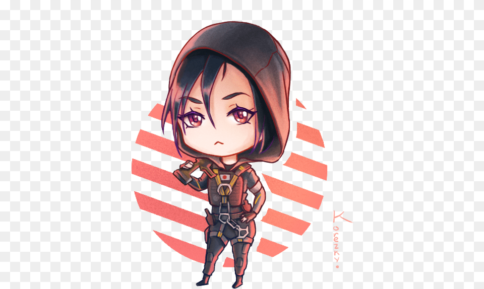 Hibana Chibi Rainbow Six, Book, Comics, Publication, Person Free Png