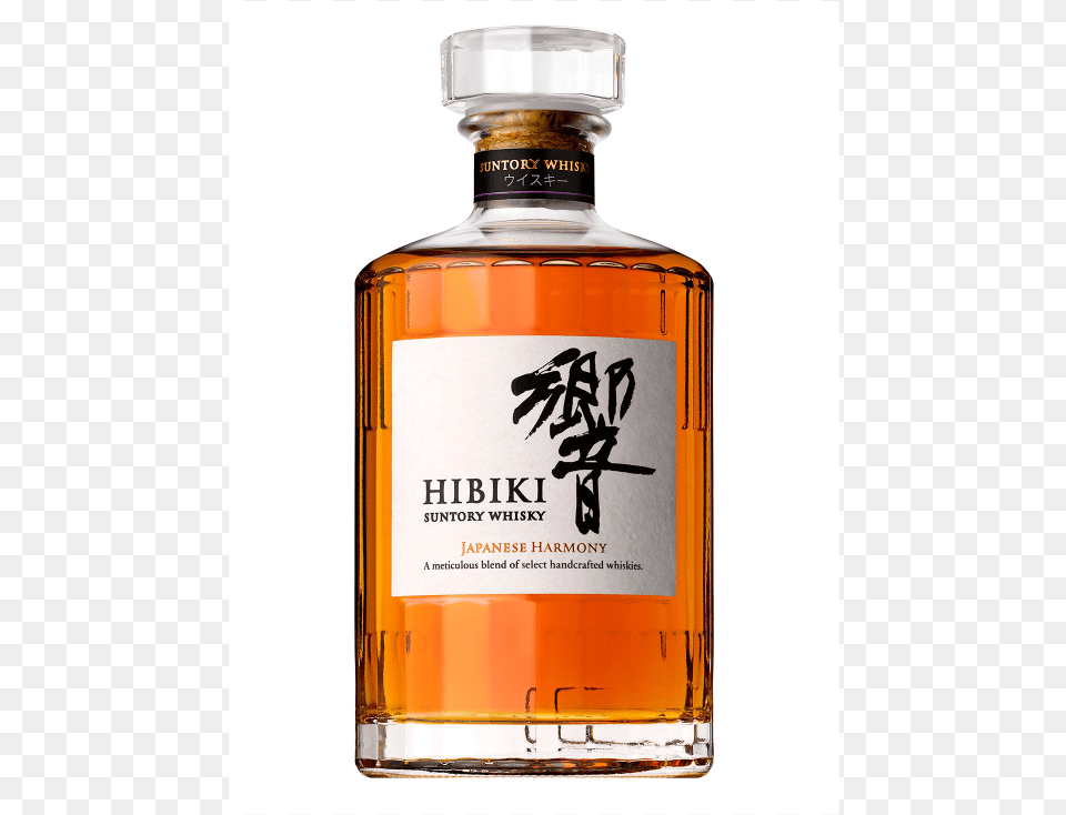 Hibiki Harmony Suntory Japanese Whisky Hibiki Whisky, Alcohol, Beverage, Liquor, Bottle Png
