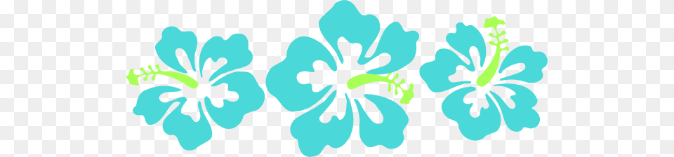 Hibiscus Clipart Aqua, Flower, Plant, Anther Png Image