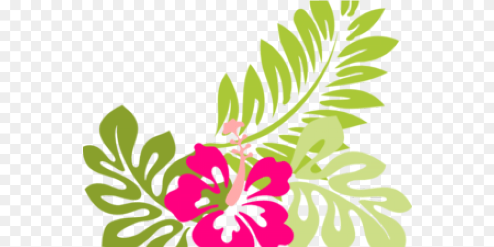 Hibiscus Clipart Luau Hawaiian Flower Clipart Hibiscus Clip Art, Plant, Pattern, Leaf, Herbs Free Png Download