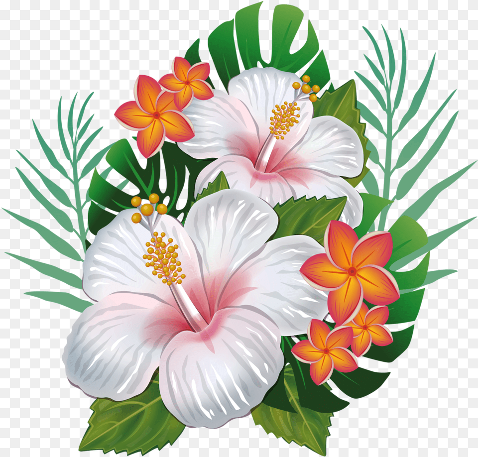 Hibiscus Clipart Wedding Hawaii Transparent Hawaiian Flower, Plant, Pattern Free Png