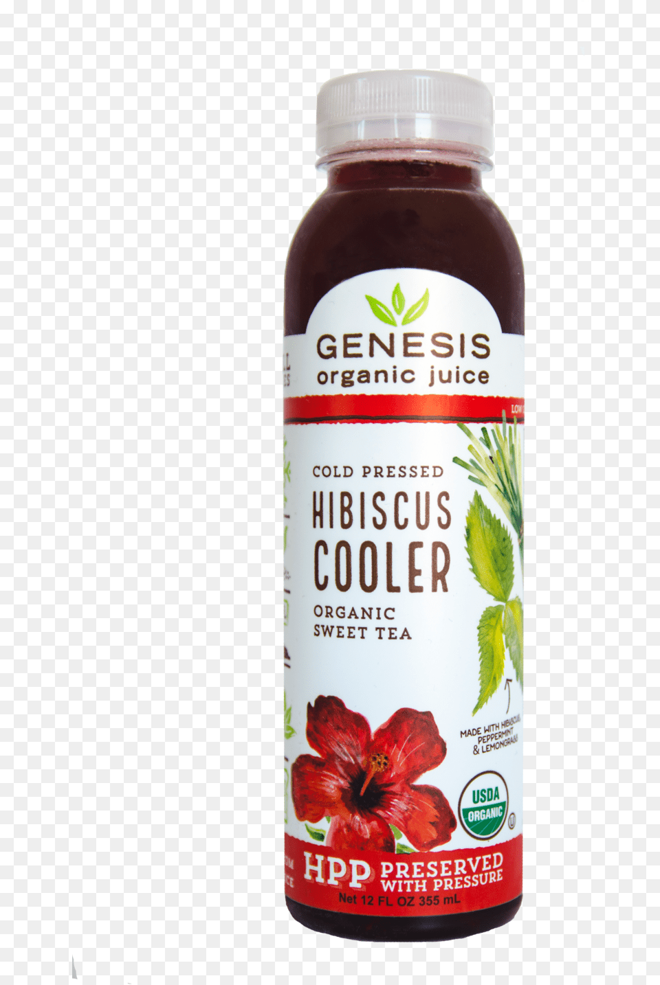 Hibiscus Cooler Genesis Juice, Herbal, Herbs, Plant, Flower Png Image