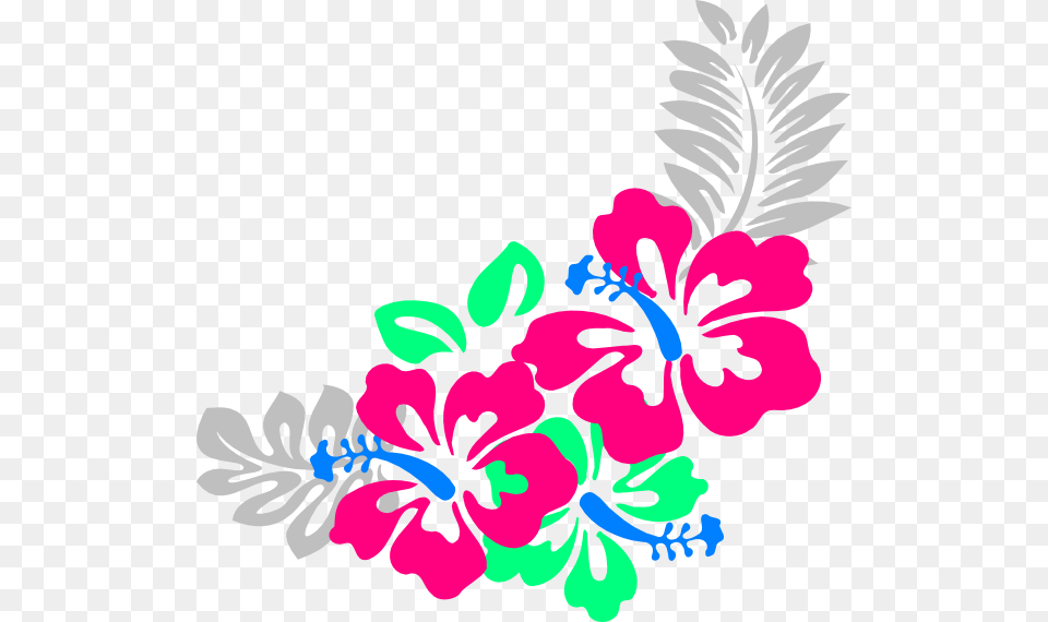 Hibiscus Corner Svg Clip Arts Hawaiian Flower Clipart, Plant, Art, Floral Design, Graphics Png