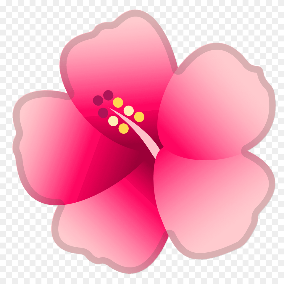 Hibiscus Emoji Clipart, Flower, Plant, Petal Free Png