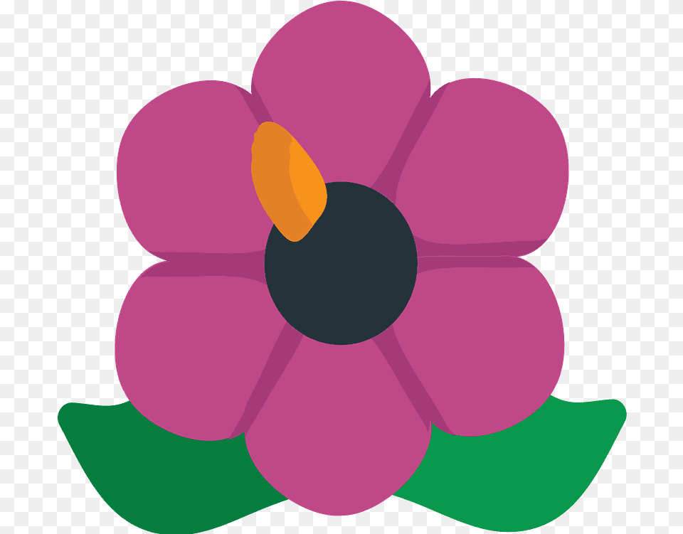 Hibiscus Emoji Clipart Download Hibiscus Emoji, Anemone, Plant, Petal, Flower Png