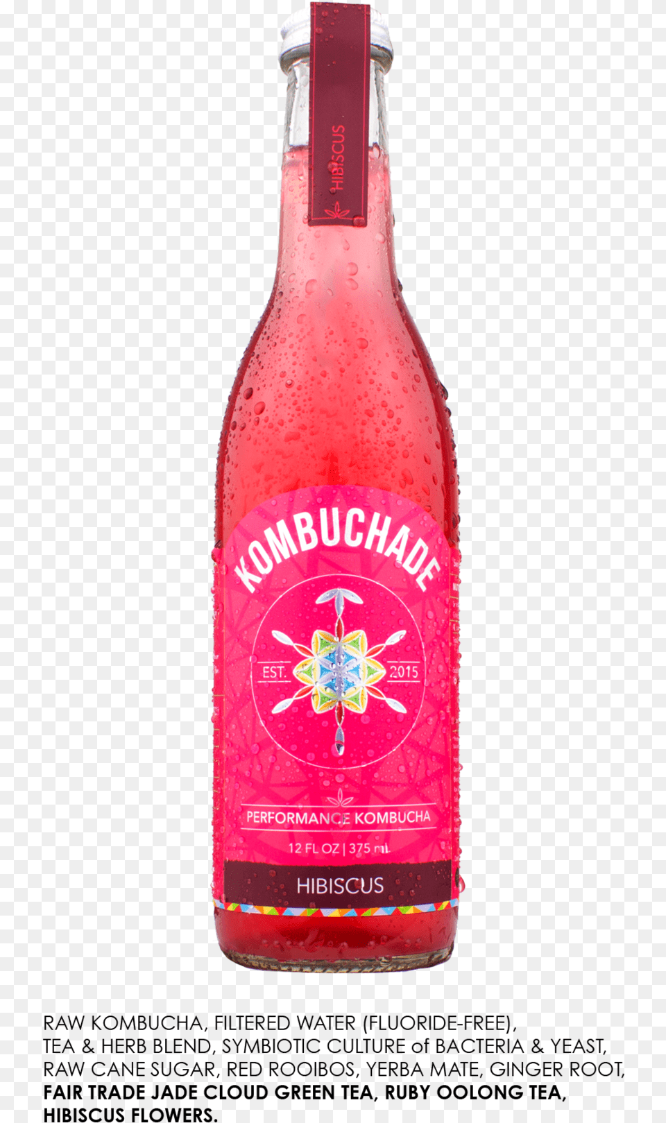 Hibiscus Ingredient Glass Bottle, Alcohol, Beer, Beverage, Liquor Png