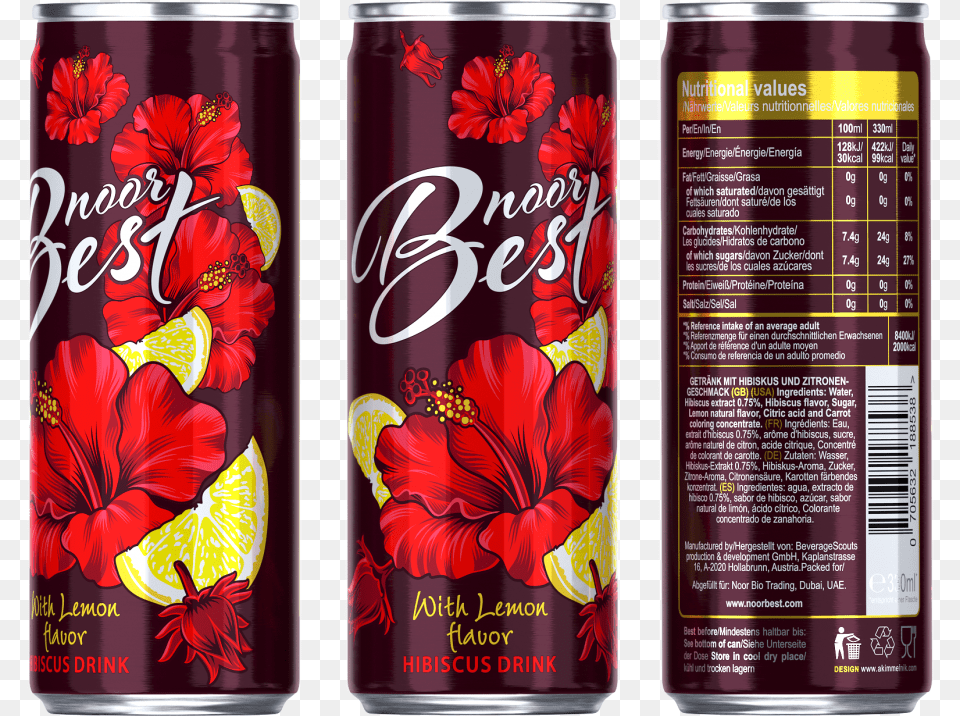 Hibiscus Lemon Coca Cola, Can, Tin, Beverage, Soda Free Png Download