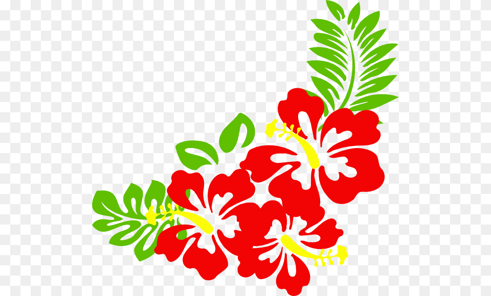 Hibiscus Nat Clip Art At Clker Clipart Hawaiian Flowers, Flower, Plant, Floral Design, Graphics Png Image