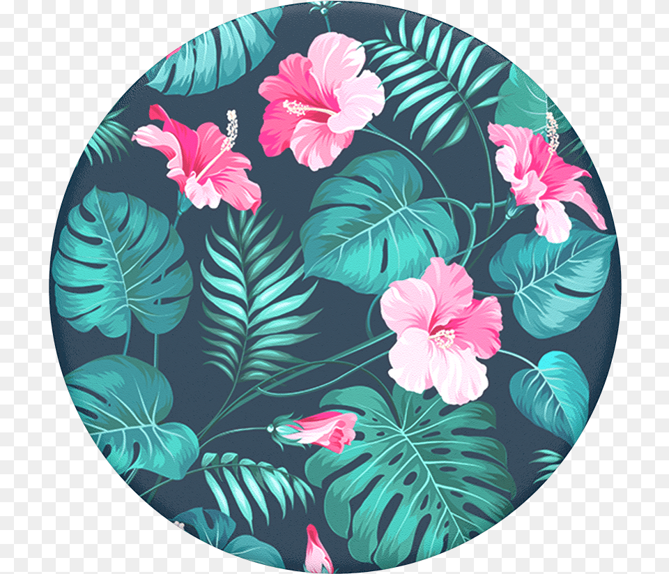 Hibiscus Popsockets Hibiscus Popsocket, Plant, Flower, Pattern, Home Decor Png