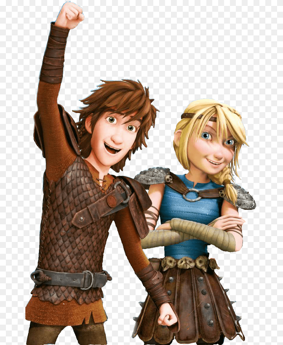 Hiccup And Astrid How To Train Your Dragon, Book, Comics, Publication, Clothing Free Png Download