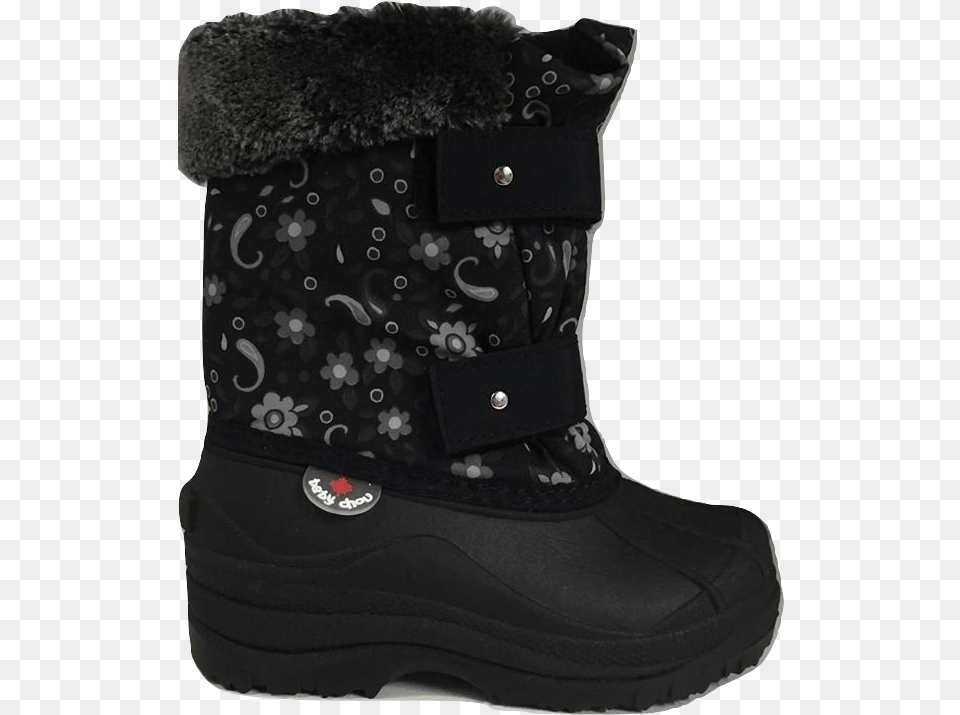 Hichaud Winter Boot Noir Print Snow Boot, Clothing, Footwear, Shoe, Sneaker Png Image