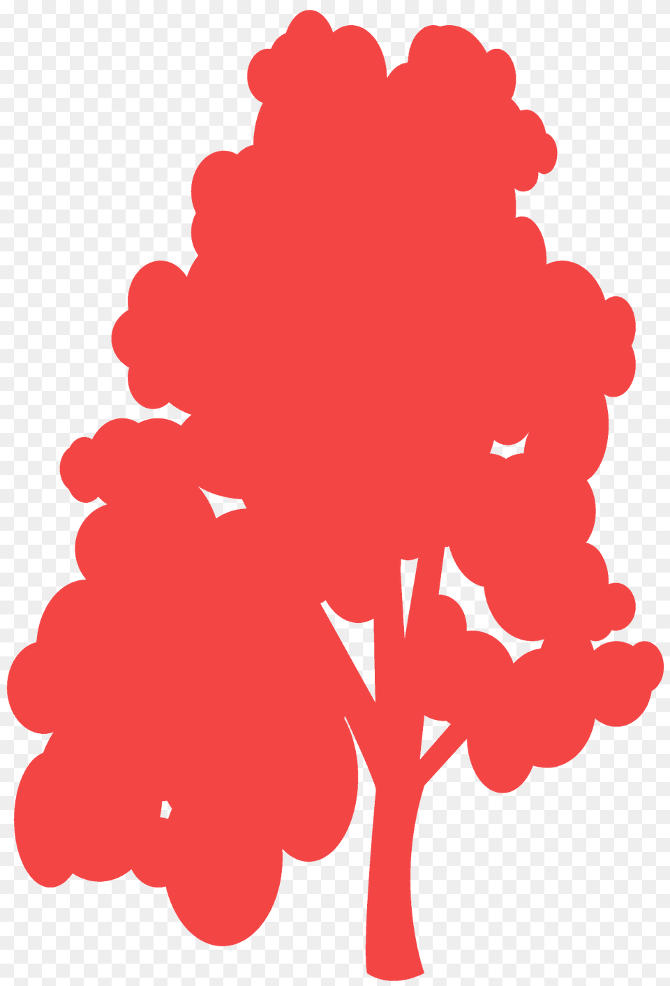 Hickory Silhouette, Flower, Geranium, Plant, Tree Png Image