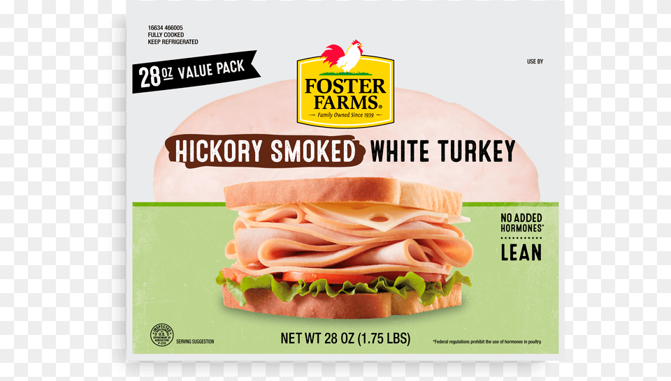 Hickory Smoked White Turkey Fast Food, Advertisement, Burger, Meat, Pork Free Png