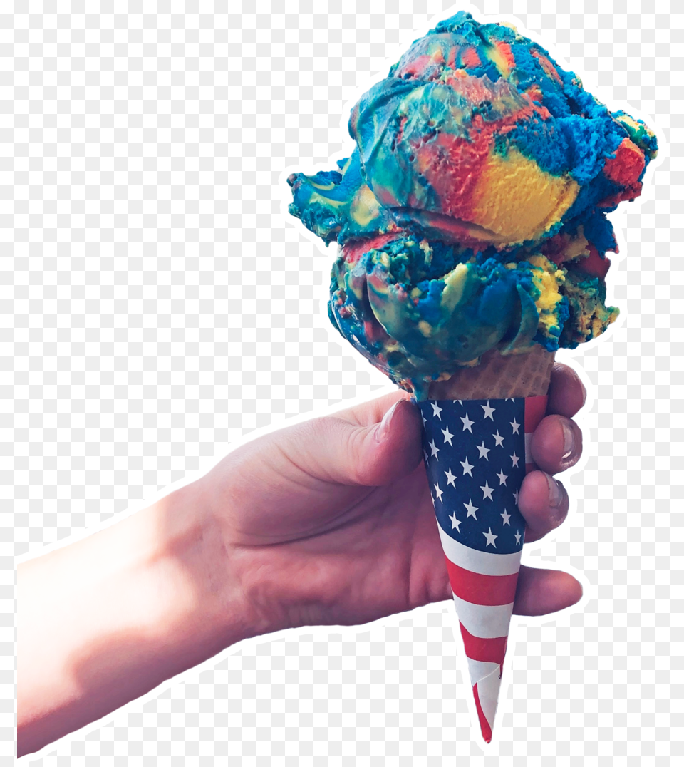 Hickory Stick Ice Cream Cone, Dessert, Food, Ice Cream, Soft Serve Ice Cream Png Image