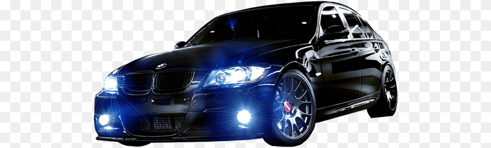 Hid Headlights Bmw Blue Fog Lights, Alloy Wheel, Car, Car Wheel, Machine Free Png Download