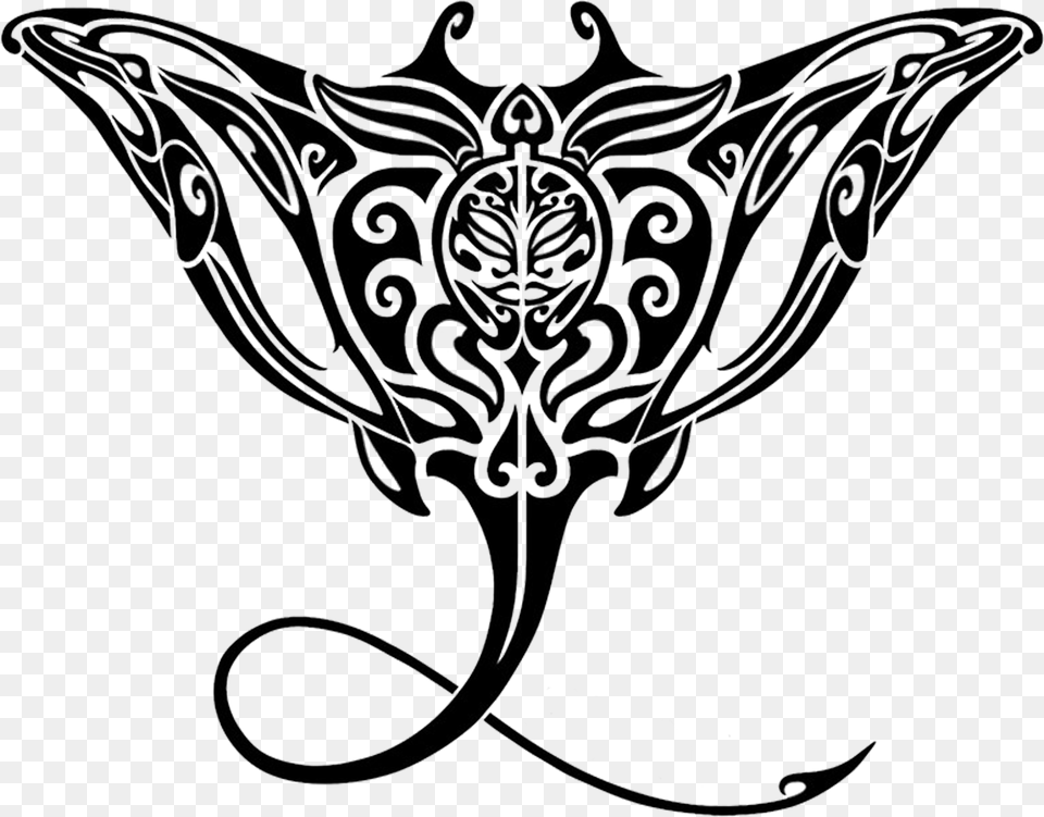 Hidden Springs Swim Club Registration Manta Ray Tribal Tattoo, Art, Bow, Weapon, Accessories Png Image