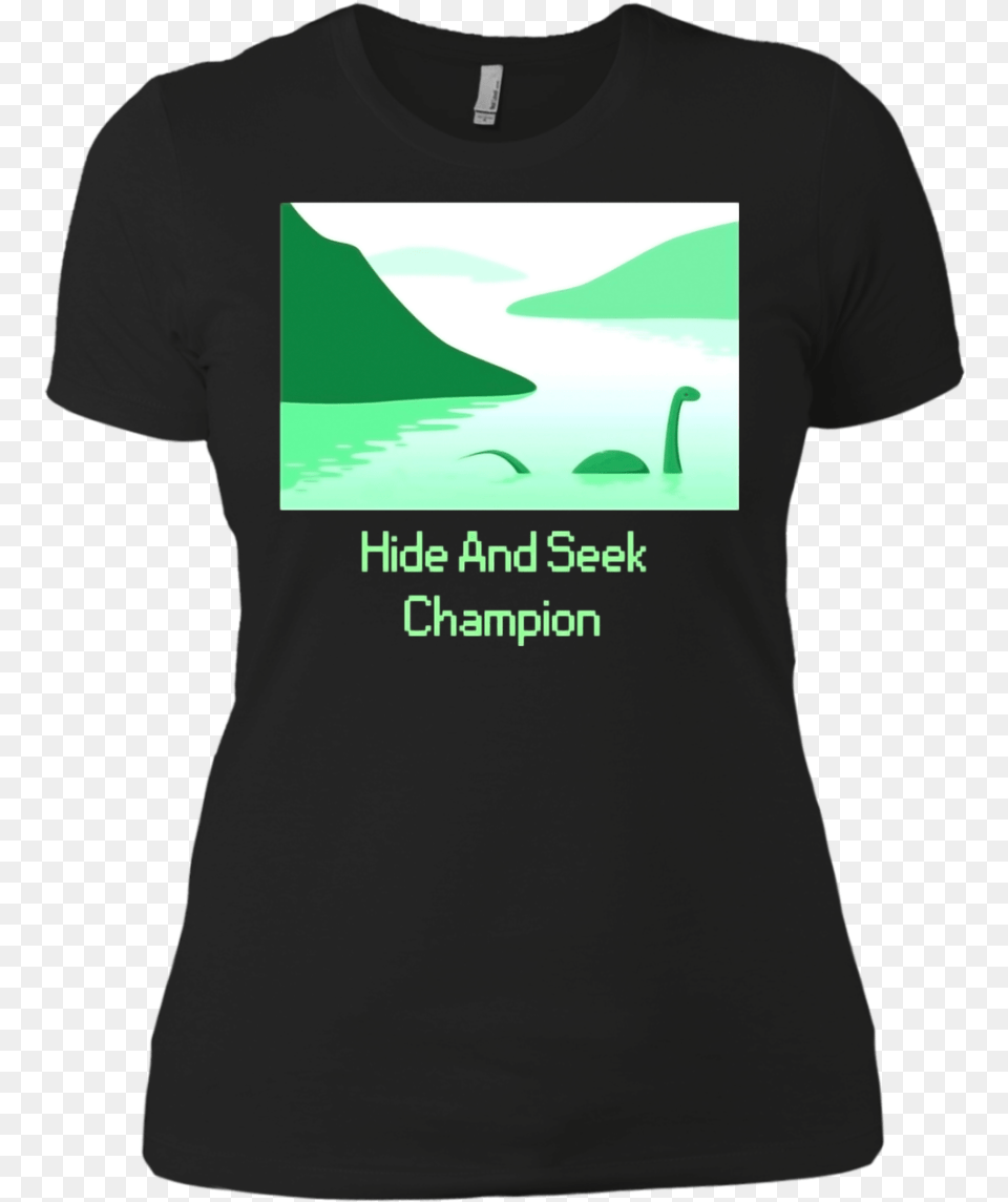 Hide And Seek Champion Funny Loch Ness Monster T Shirt Active Shirt, Clothing, T-shirt Png Image