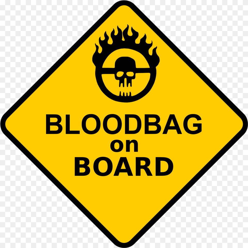 Hideo Kojima And George Miller Just Because If You Baby On Board Sign, Symbol, Road Sign Png