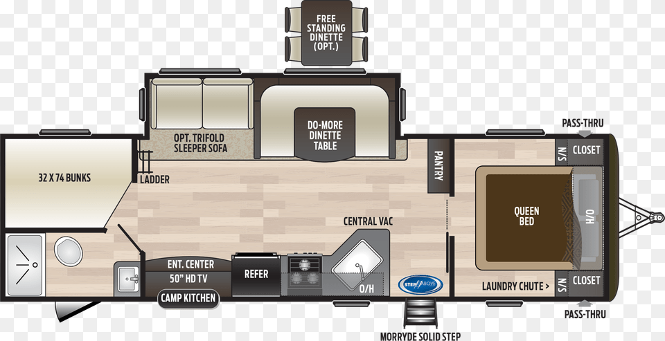 Hideout 28bhs Travel Trailer Floor Plan, Diagram, Floor Plan, Scoreboard Png