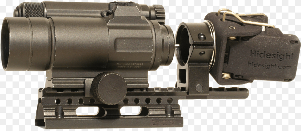 Hidesight Normal Mode Behind Aimpoint Red Dot Sight Rifle, Camera, Electronics, Video Camera, Gun Png