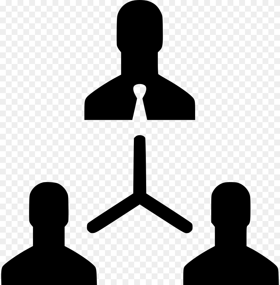 Hierarchy Management Business Coordination Icon, Silhouette, Electrical Device, Microphone, People Free Png Download