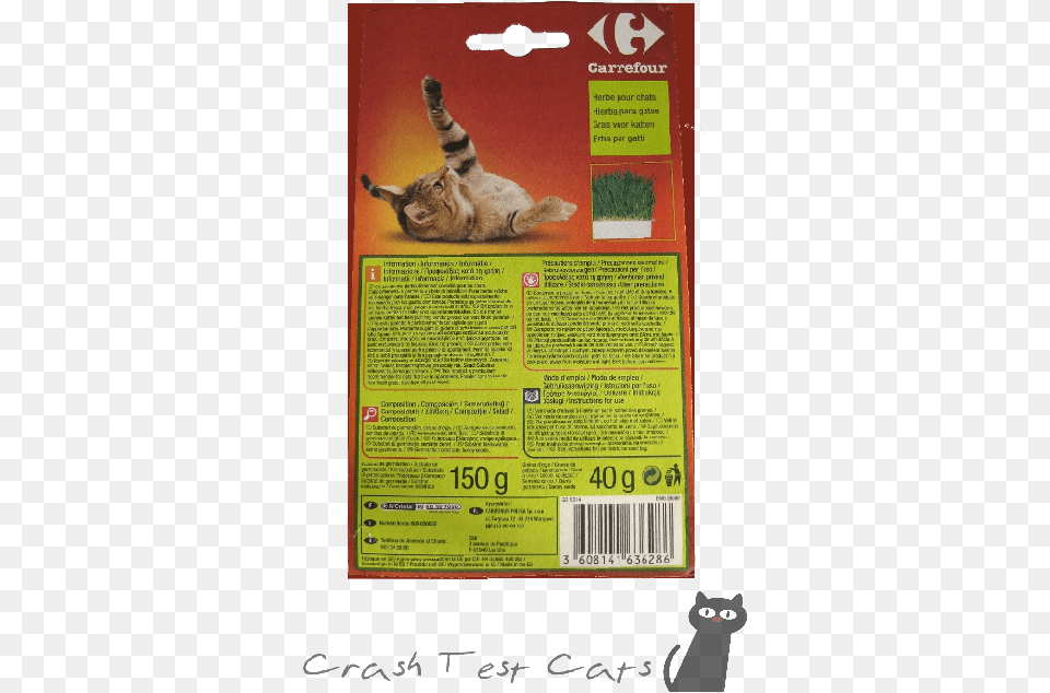 Hierba Para Gatos Con Sustrato Carrefour Fokker Sensitive Dry Cat Food, Animal, Mammal, Pet, Text Free Transparent Png