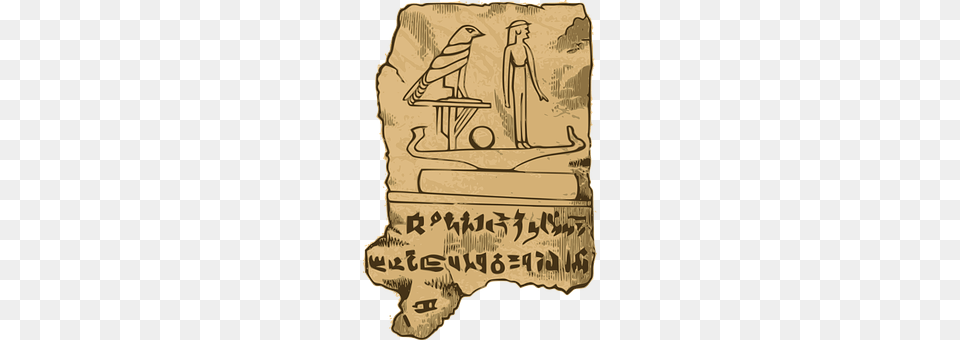 Hieroglyphs Archaeology, Animal, Bird, Person Png Image