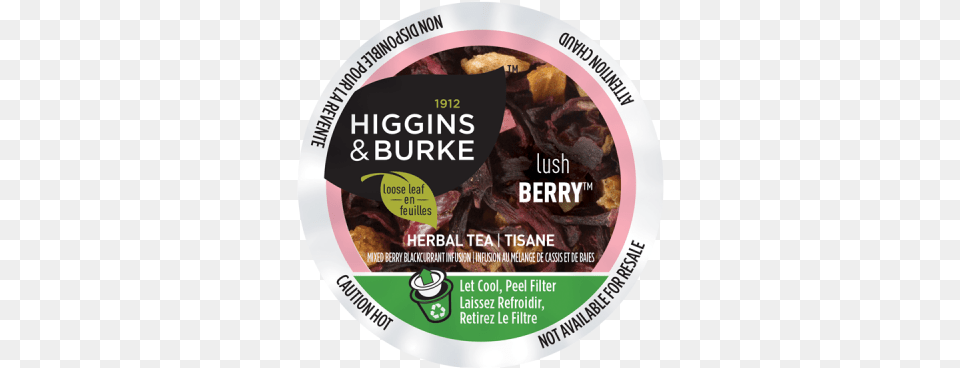 Higgins Amp Burke Higgins Amp Burke Lush Berry Herbal Tea K Cups, Advertisement, Poster, Herbs, Plant Free Png Download