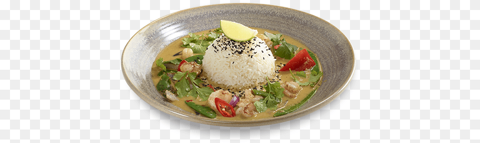 High Angle Picture Of Our Ebi Raisukaree Dish On A Prawn Raisukaree Wagamama Calories, Food, Food Presentation, Meal, Bowl Png Image