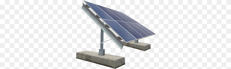 High Ballasted Ground Mount 2 Panel Solar Racking, Electrical Device, Solar Panels Png Image
