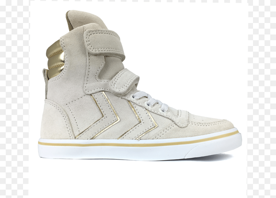 High Beige Sneaker With Gold Details Sneakers, Clothing, Footwear, Shoe Free Transparent Png