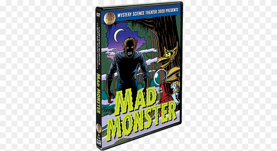 High Comedy Meets Low Budget With Another Exciting Shout Factory Mystery Science Theater 3000 Mad Monster, Book, Comics, Publication, Adult Png Image