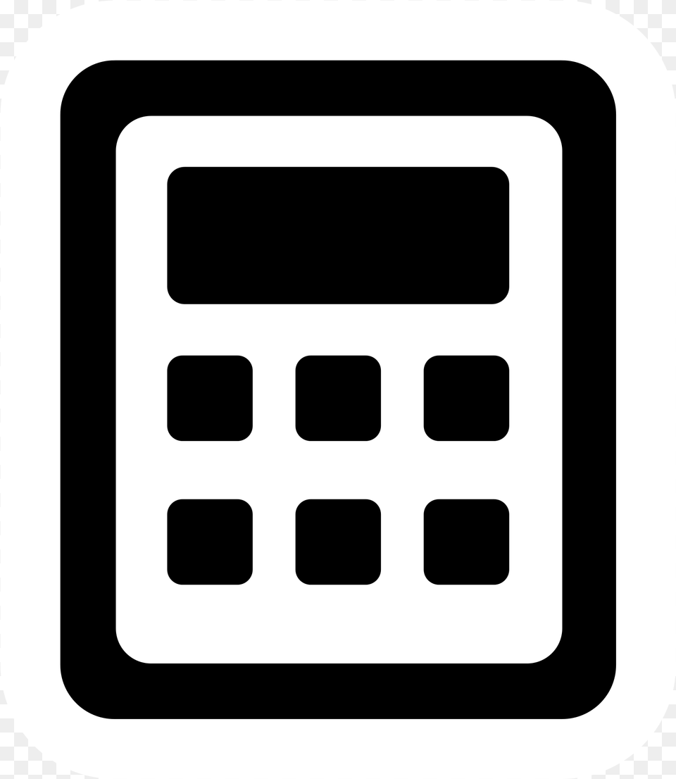 High Contrast Accessories Calculator Svg, Electronics Free Png Download