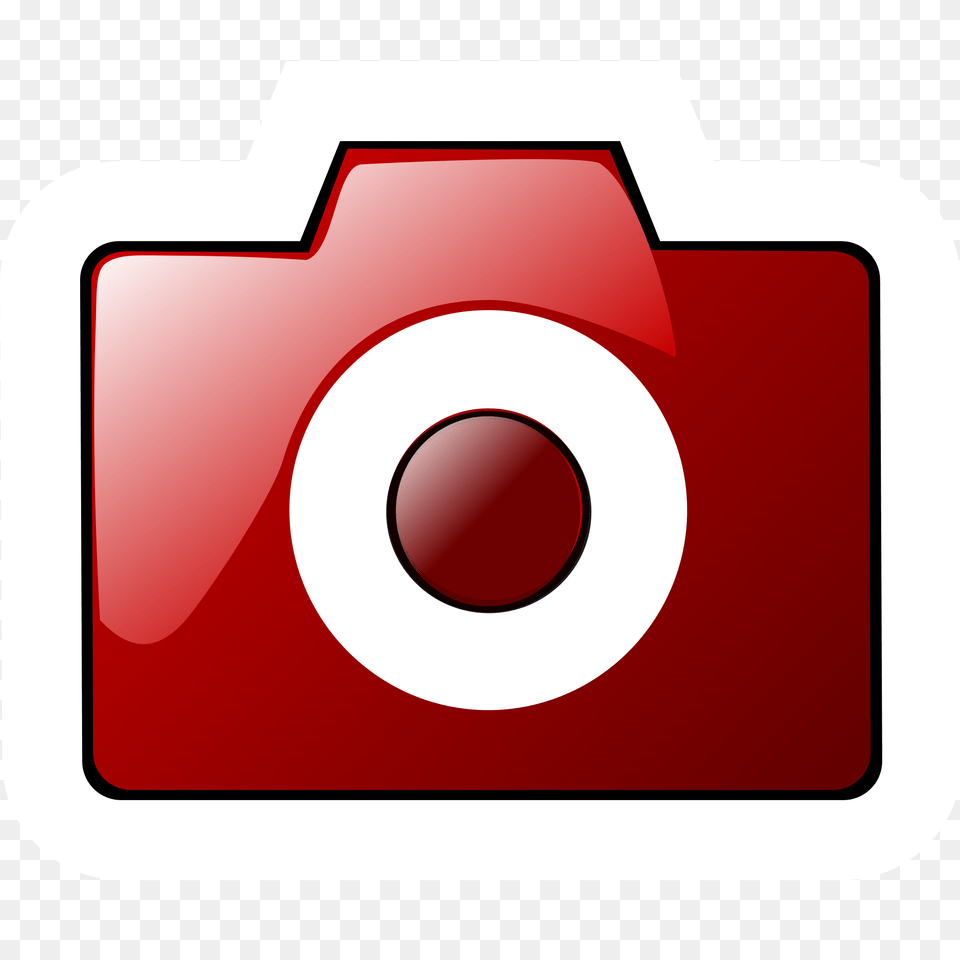 High Contrast Camera Photo Red, First Aid, Electronics Free Png Download