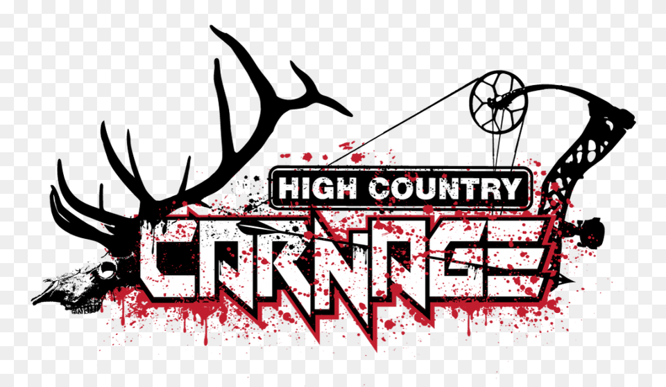 High Country Carnage, Logo, Advertisement, Poster, Maroon Free Png