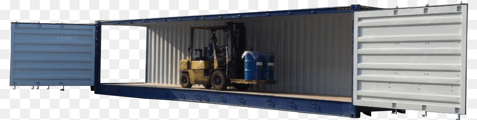 High Cube Open Side Shipping Container Shipping Container, Shipping Container, Machine, Wheel, Transportation Free Transparent Png