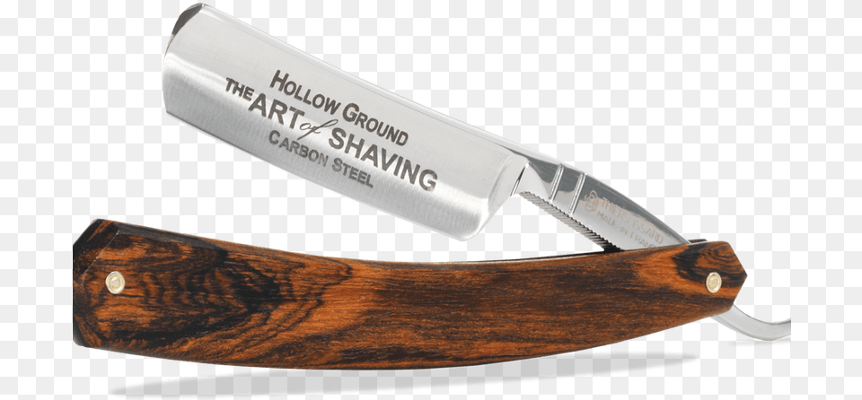 High End Razors By The Art Of Shaving A Gentleman39s Taos Bocote Wood Straight Razor, Blade, Weapon Free Transparent Png