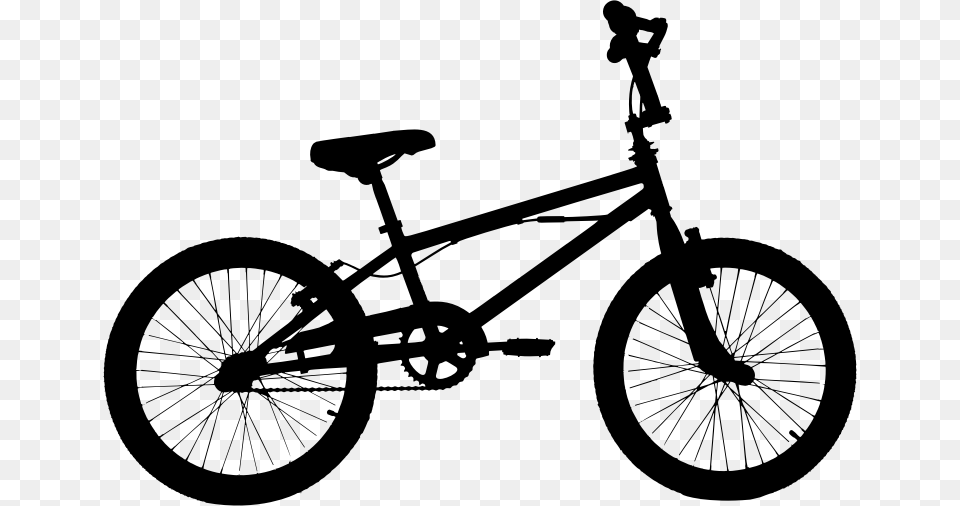 High Fidelity Bicycle Silhouette Bmx Bikes, Gray Free Transparent Png