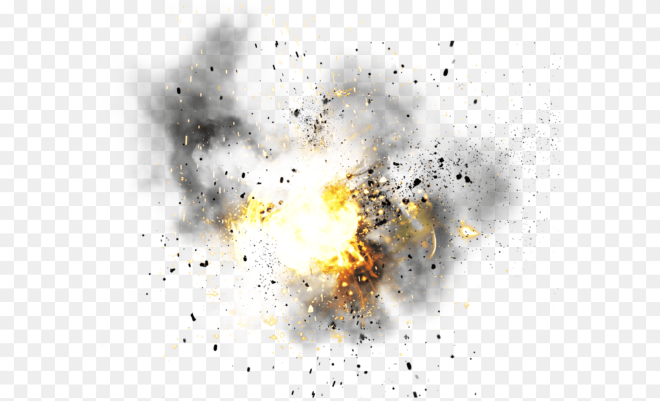 High Fire Burst Explosion, Flare, Light, Lighting, Fireworks Png Image