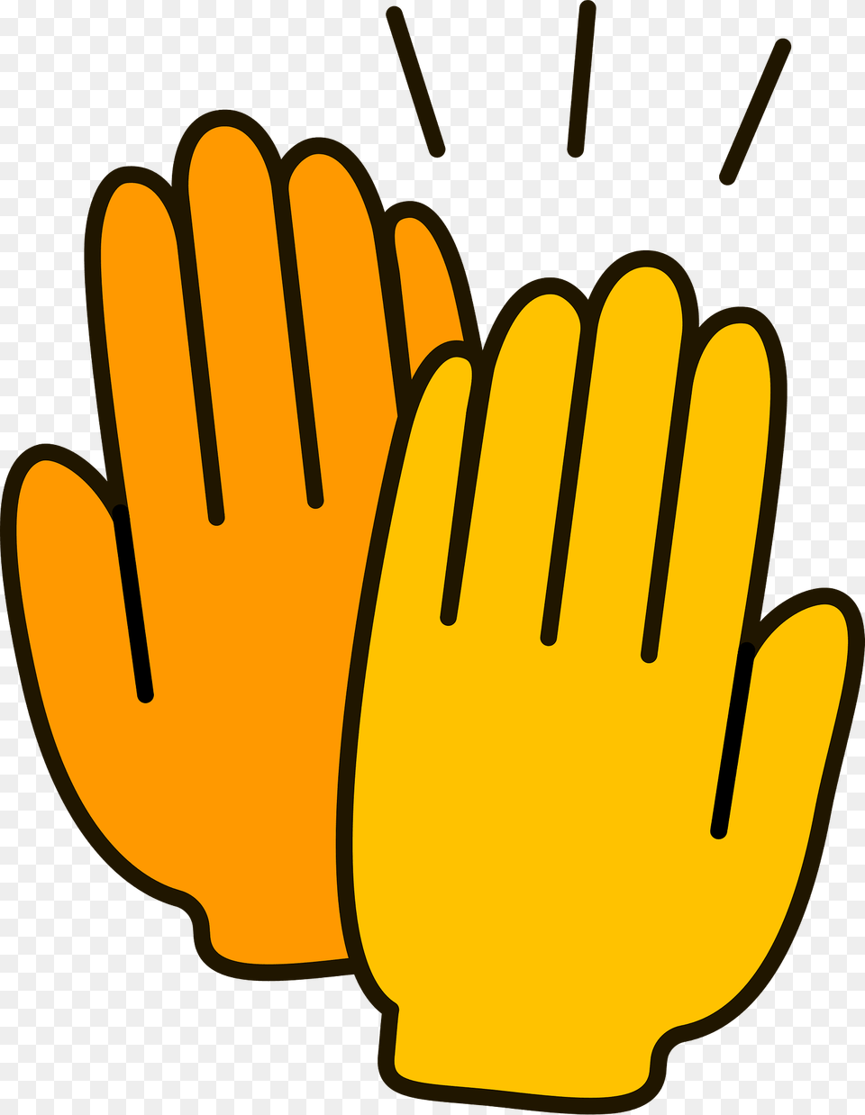 High Five Clipart, Glove, Clothing, Sport, Baseball Png Image