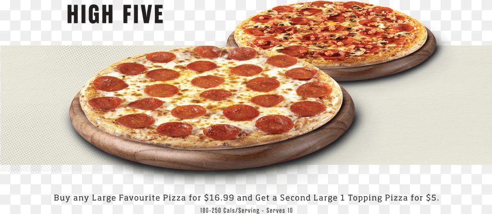 High Five Sicilian Pizza, Food, Advertisement Png Image